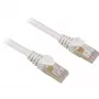 Patch kábel RJ45 konektor samec > RJ45 konektor samec CAT.6 S/FTP (biela, 1,5 metra)