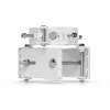 Ubiquiti UACC-Wave-AP-Micro-Mount montážny držiak na stĺp pre 4x Wave AP Micro, nerezová oceľ, stĺp 25–76 mm, biely