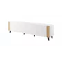 RTV skriňa FARO 200x42x52 biela matná + dub craft