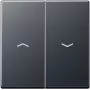 Nástenný ovládací panel Jung A 595 BF P ANM, čierny, model A595BFPANM