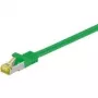 Wentronic Goobay Cat.7 Rohkabel Patchkabel, S/FTP (PiMF), zelená, 25 m – LSZH bez halogénov, meď, RJ45 konektor samec (91667)