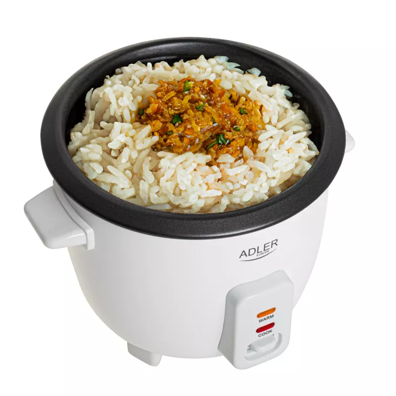Adler AD 6418 hrniec na ryžu čierna, nerez 1000 W