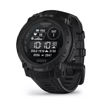 Smartwatch GARMIN Instinct 3 45mm Solar Tactical Edition čierny — 45 mm, solárne nabíjanie, GPS, merač tepovej frekvencie