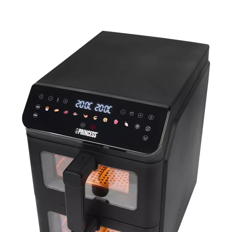 Princess Double Stack fritéza na vzduch | 182490 | Výkon 3000 W | Objem 11,2 l | Čierna