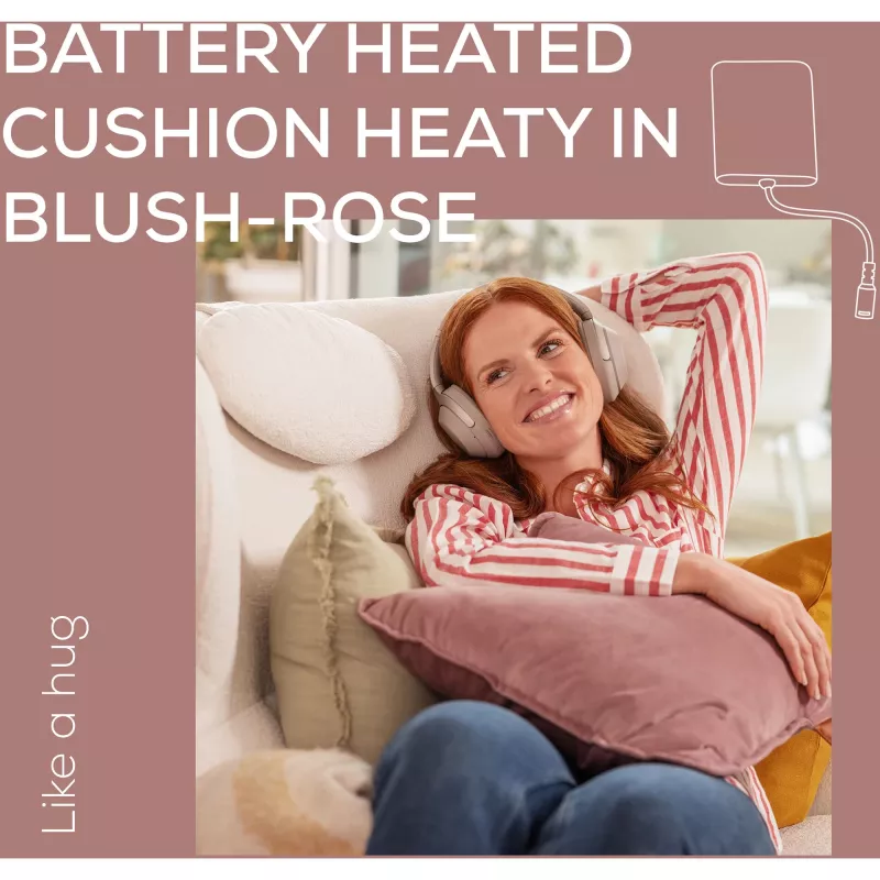 Beurer HK 77 Heaty blush-rose levanduľový zamatový poťah (20074)