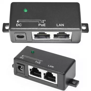PoE injektor Extralink 1 port 100 Mbit/s RJ45