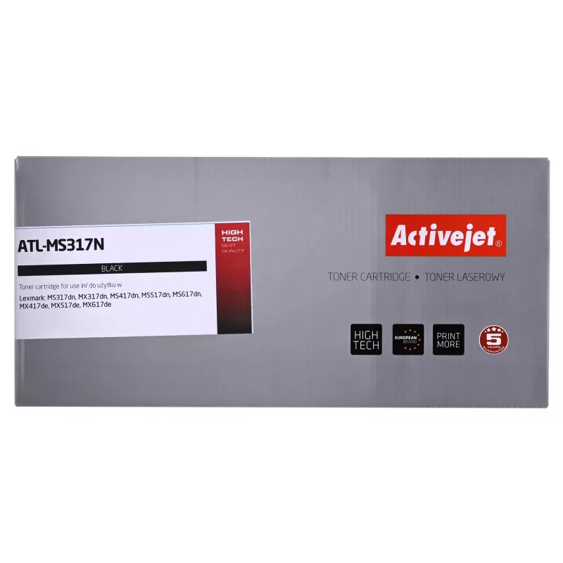 Tonerová kazeta ActiveJet náhrada za Lexmark 51B2000 čierna, 2500 strán, jednotlivé balenie