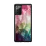 Ochranné puzdro iKins pre Samsung Galaxy Note 20 – motív vodných kvetov čierne