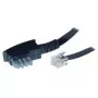 S/CONN 3m TAE-N - RJ12 čierny transparentný ShiverPeaks