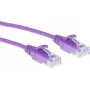 ACT biely 1,5 metra LSZH U/UTP CAT6 Datacenter Slimline patch kábel bez západky s RJ45 konektormi