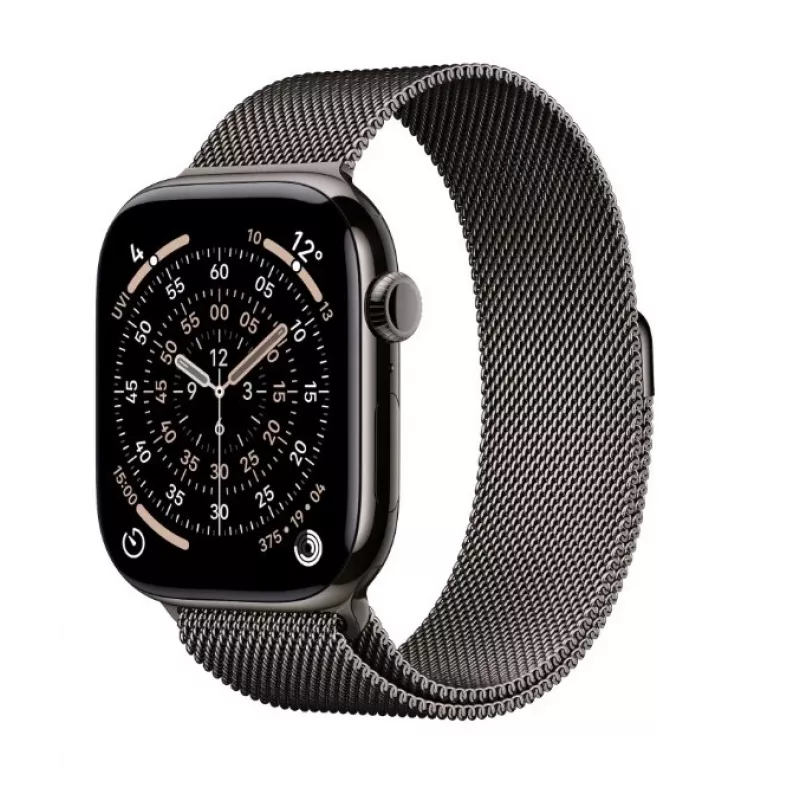 Apple Watch Series 11 GPS + Cellular 46mm puzdro Slate Titanium s Milanese Loop Slate M/L