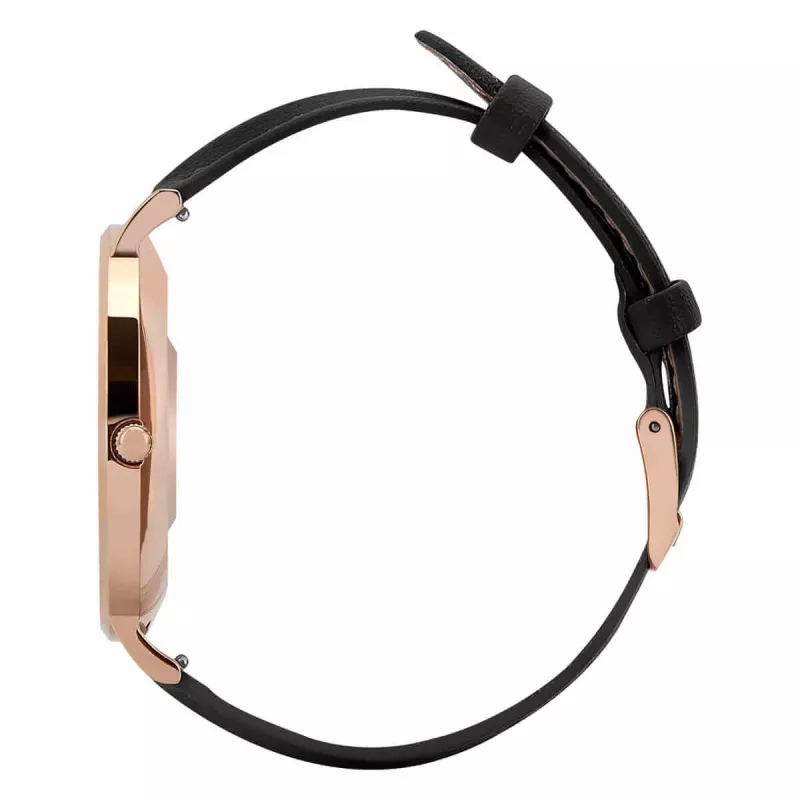 Kožené smartwatch Garett Verona zlato-čierne