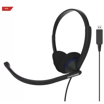 Koss CS200 USB Headset Káblová čelenka Telefonovanie/Hudba USB Type-A Čierna