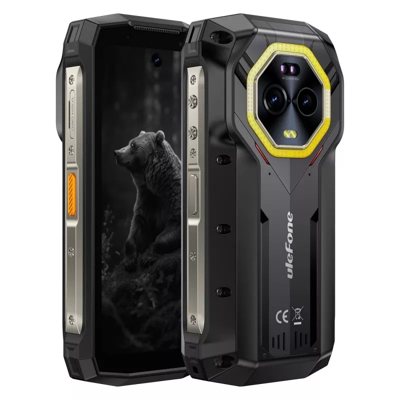 Ulefone Armor Mini 20 smartfón, 4,7 palca, Helio G99, 8GB RAM, 256GB, 6200 mAh, Android 14, čierny