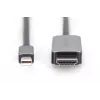 DIGITUS - adaptérový kábel - Mini DisplayPort (M) na HDMI (M) - 1,0 m - podpora 8K 60 Hz - čierny (DB-340109-010-S)
