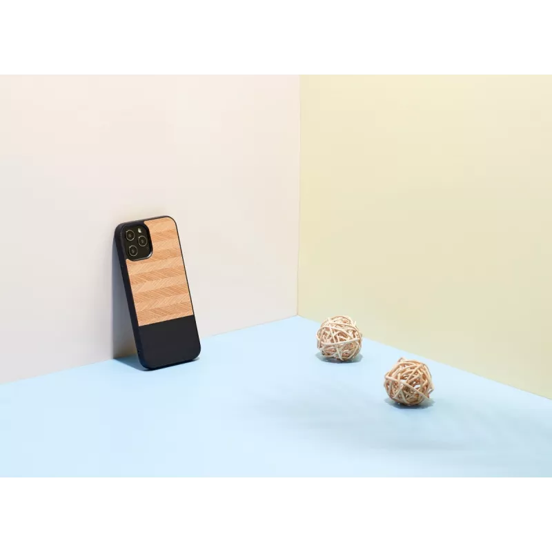 Puzdro na telefón man and wood pre iPhone 12 Pro Max — rybí chvost Nero čierna