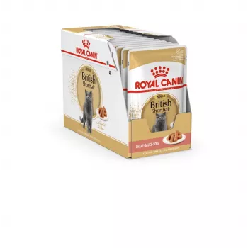 Mokré krmivo pre mačky Royal Canin British Shorthair Adult vrecúško 85 g, hydina, ROYAL CANIN Feline Breed Nutrition
