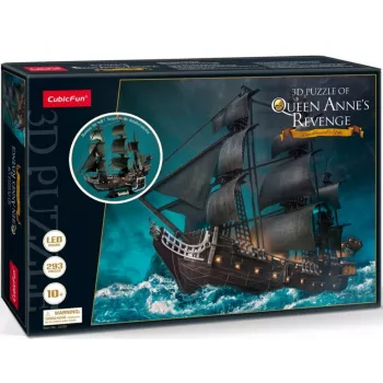 3D LED puzzle Queen Annes L522H — dekoratívna osvetlená stavebnica s LED osvetlením