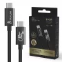 Extralink Smart Life CABESL05 kábel USB-C – USB-C, opletený, 240 W, 40 Gbps, 2 m, čierny