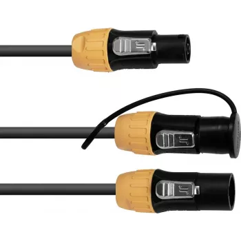 Adaptérový kábel EUROLITE 30235009 IP T-Con (konektor samec) na 2× T-Con (konektor samica) — signálny rozbočovací kábel
