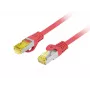 Sieťový kábel Lanberg PATCHCORD KAT.6A S/FTP LSZH CU 1M červený
