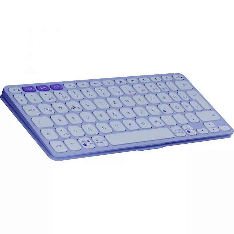 Logitech Keys-To-Go 2, fialová, Bluetooth, German, 920-012966