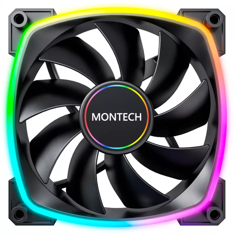 Ventilátor Montech AX140 PWM 14 cm čierny 540-1760 RPM