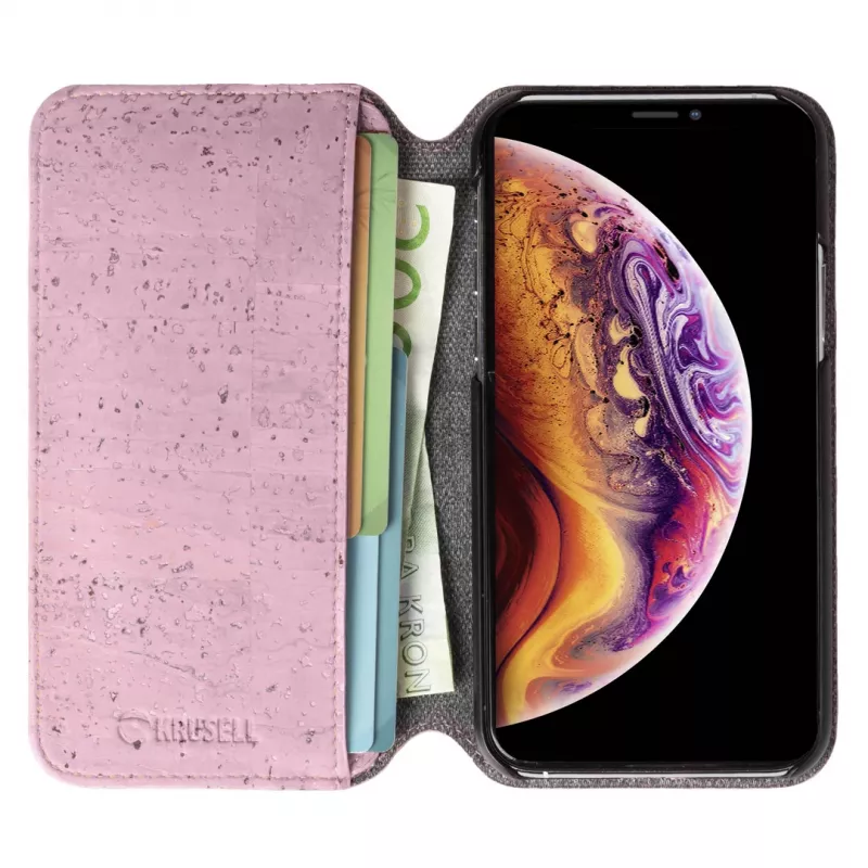 Krusell Birka 61799 PhoneWallet puzdro-peňaženka pre Apple iPhone 11 Pro, 14,7 cm (5,8 palca), ružové