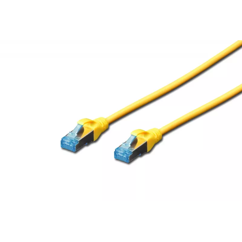 Sieťový kábel Digitus CAT 5e SF/UTP patch kábel RJ45 5m žltý
