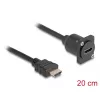 DeLOCK D-Type HDMI kábel konektor samec na konektor samica čierny 20 cm