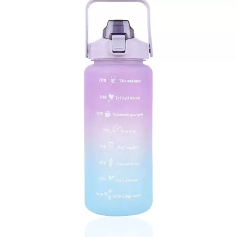 Extralink Motivačná fľaša, Fľaša na vodu, 2000 ml, Fialovo-modrá, BUT-992