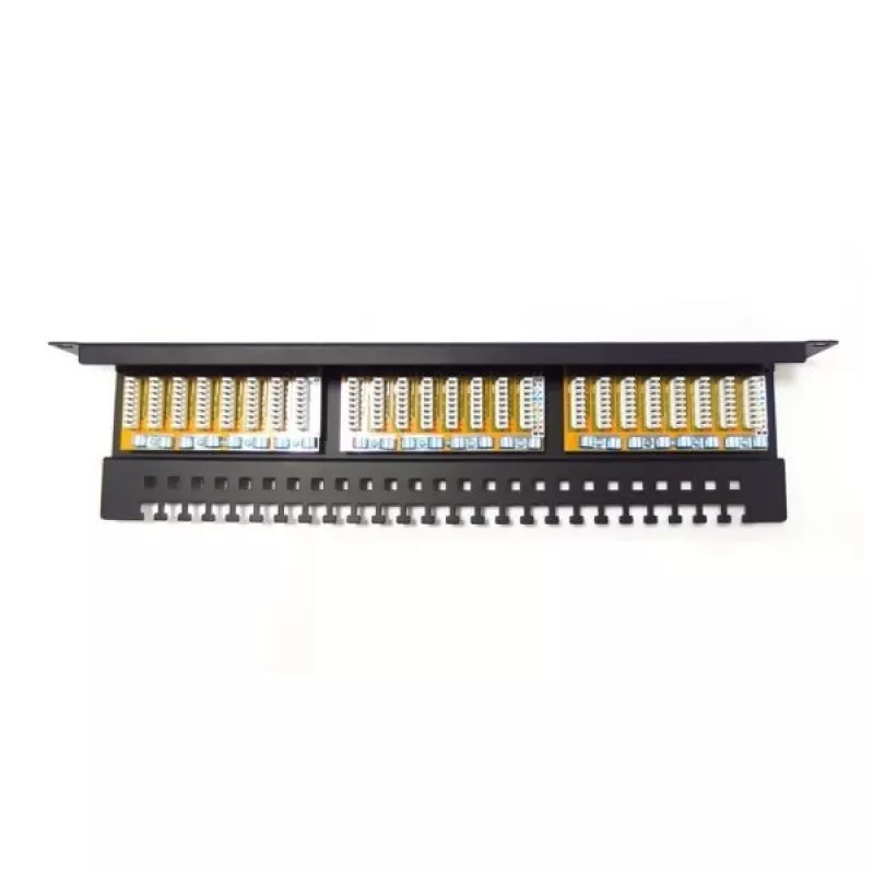 Digitus Professional DN-91624U 19-palcový patch panel, 24x RJ45, Cat 6, netienený, LSA, 1U, čierny