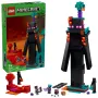 Stavebnica LEGO Minecraft set 21279 Endermanova veža, 867 dielov, 2 minifigúrky, výška 450 mm