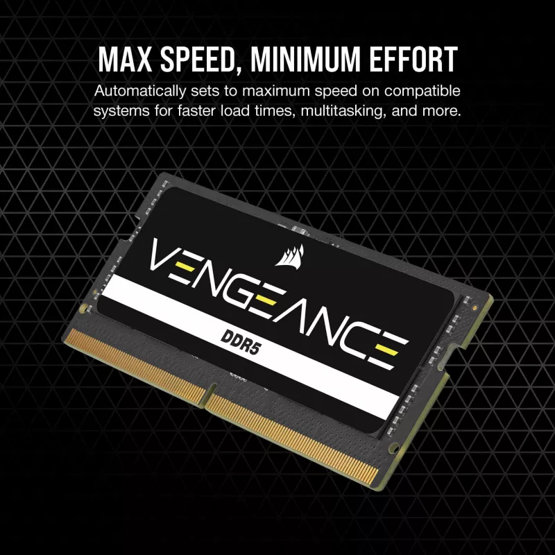 SO-DIMM 64 GB DDR5-5600 (2x 32 GB) Dual-Kit, pamäť čierna, CMSX64GX5M2A5600C48, Vengeance
