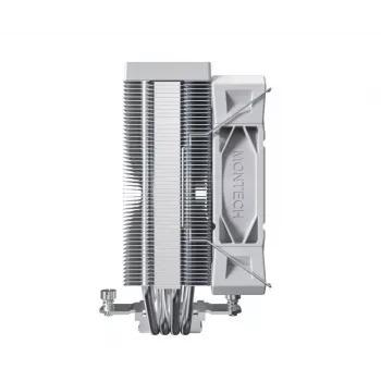 CPU vzduchový chladič Montech NX400, 120-mm ventilátor, biely, rozmery 156×74×120 mm, TDP 270 W