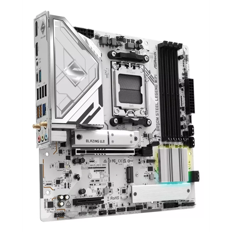 Základná doska ASRock B850M Steel Legend WiFi — AMD B850, socket AM5, microATX, DDR5, 4 DIMM, Wi-Fi 7, 2.5Gb LAN