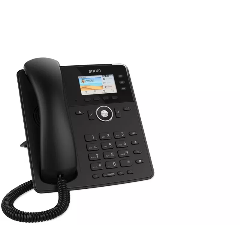 Snom stolný telefón D717 IP telefón čierny 3 linky TFT