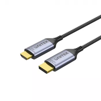 UNITEK KÁBEL DISPLAYPORT 1.4 NA HDMI 2.1, 8K, 1,8 M