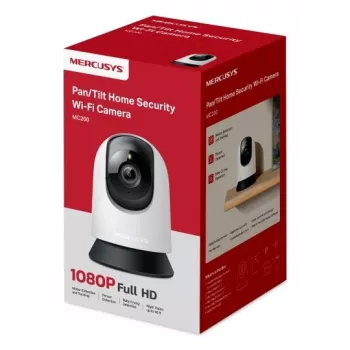 Interiérová bezpečnostná kamera MERCUSYS MC200 Full HD 1080p, 87° zorné pole, 30 fps, nočné videnie 12 m, MicroSD až do 512 GB