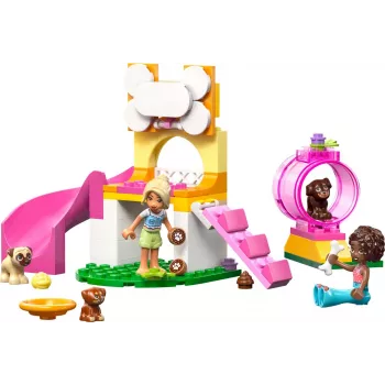 Stavebná hračka LEGO Friends Ihrisko pre šteniatka sada 42665, 66 dielov, 2 minifigúrky, vek 4+