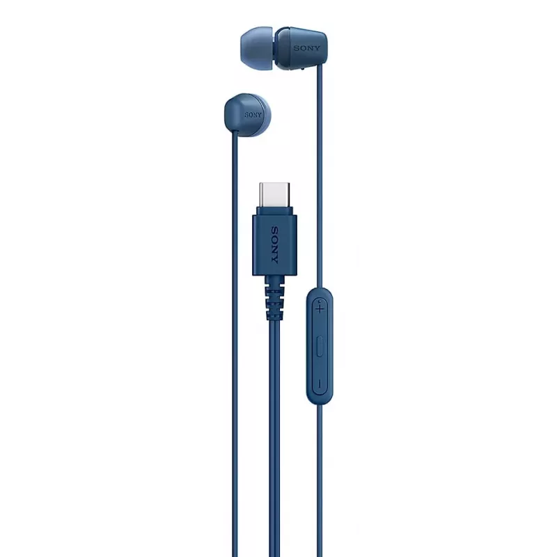 Sony IER-EX15C headset káblový in-ear hovory/hudba USB Type-C modrý