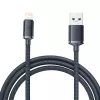 Baseus Crystal Shine kábel USB na Lightning, 2,4A, 2m (čierna)