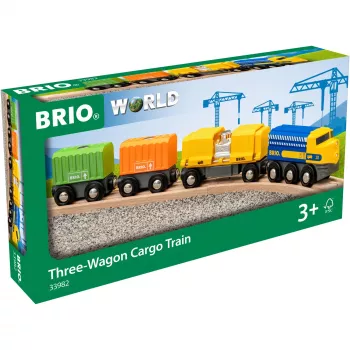 Vlak BRIO Three-Wagon Cargo Train