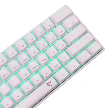 Káblová mechanická klávesnica White Shark Shinobi-2 (GK-004211) — US-layout, Red spínače, biela