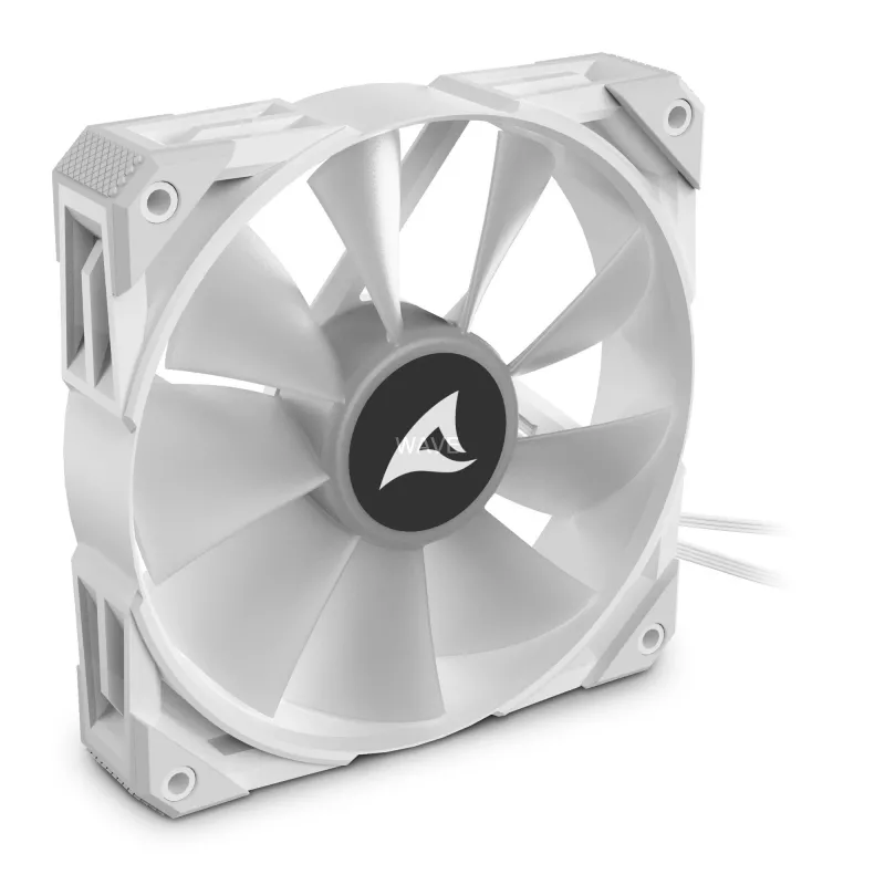 Ventilátor Sharkoon F50 12 cm sivý biely 600-2000 RPM 132 m³/h