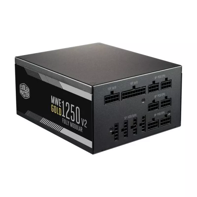 Cooler Master MPE-C501-AFCAG-EU MWE Gold V2, ATX 1250W, RTX Ready, modulárny, 140mm, čierna