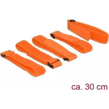 Suchý zips DeLOCK 18707 oranžový 5 ks