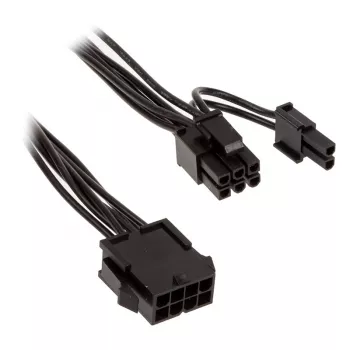Napájací kábel Kolink PCIe 8-pin na ATX/EPS 8-pin 0,35 m čierny