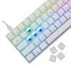 Káblová mechanická klávesnica White Shark Shinobi-2 (GK-004221) — modré spínače, biela, US-layout