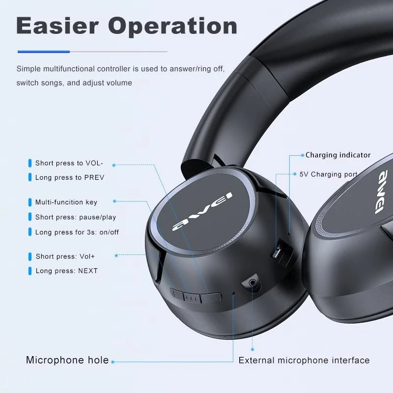 Bluetooth slúchadlá Awei A770BL